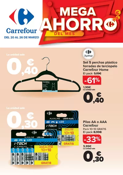 Ofertas de Hogar y Muebles | MEGA AHORRO de Carrefour | 20/3/2025 - 26/3/2025