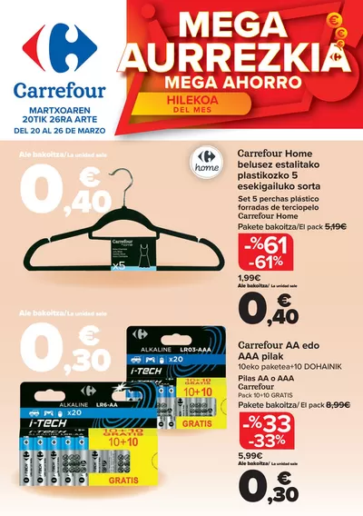 Catálogo Carrefour en Valle de Trápaga-Trapagaran | MEGA AHORRO | 20/3/2025 - 26/3/2025