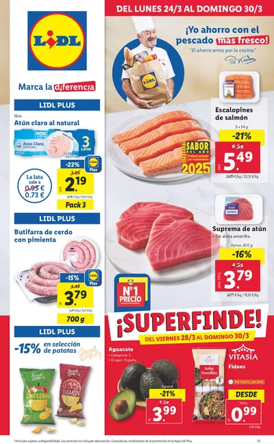 Catálogo Lidl | № 1 PRECIO - Ofertas válidas del 24/03 al 30/03 | 24/3/2025 - 30/3/2025