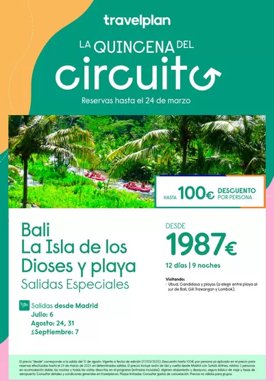 Ofertas de Viajes en Vendrell | Travelplan Indonesia de Travelplan | 19/3/2025 - 24/3/2025