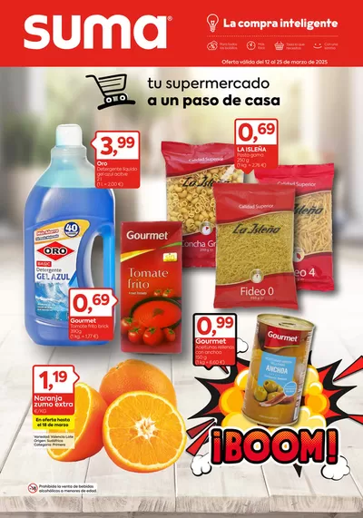 Catálogo Suma Supermercados en Santa Coloma de Gramenet | Oferta valida del 12 al 25 de marzo | 12/3/2025 - 25/3/2025