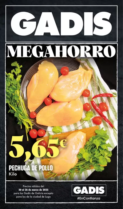 Ofertas de Hiper-Supermercados en Vilagarcía de Arousa | Gadis megahorro de Gadis | 20/3/2025 - 26/3/2025