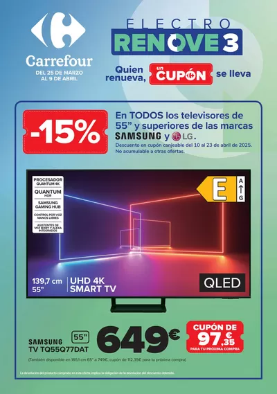 Ofertas de Informática y Electrónica en Palma de Mallorca | ELECTRO RENOVE 3 de Carrefour | 25/3/2025 - 9/4/2025