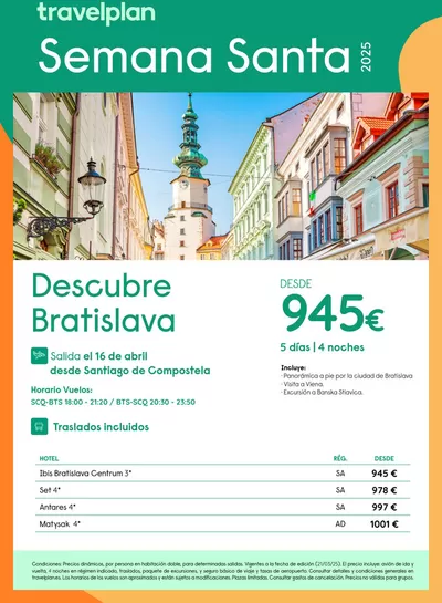 Ofertas de Viajes en Palma de Mallorca | Travelplan Bratislavia de Travelplan | 25/3/2025 - 16/4/2025