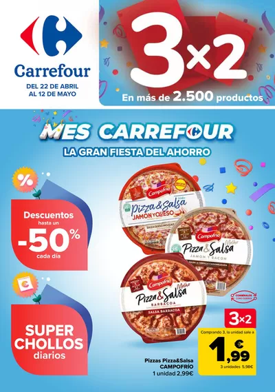Catálogo Carrefour en Illar | 3x2 + CHOLLOS | 22/4/2025 - 12/5/2025