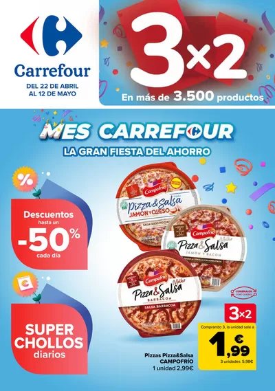Catálogo Carrefour en Ceuta | 3x2 + CHOLLOS | 22/4/2025 - 12/5/2025