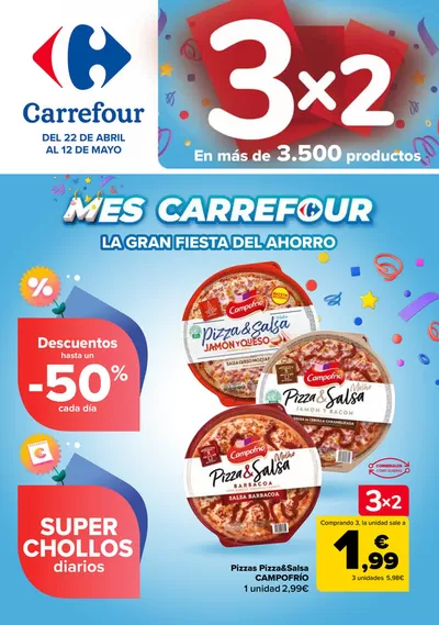 Catálogo Carrefour en Vilagarcía de Arousa | 3x2 + CHOLLOS | 22/4/2025 - 12/5/2025