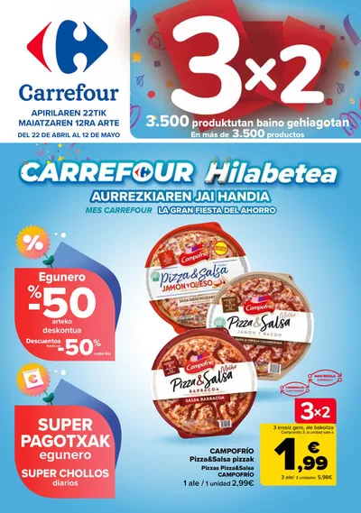 Catálogo Carrefour en Güeñes | 3x2 + CHOLLOS | 22/4/2025 - 12/5/2025