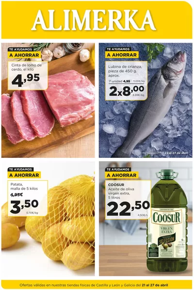 Catálogo Alimerka en Burgos | Catálogo Alimerka Castilla y León y Galicia | 22/4/2025 - 27/4/2025