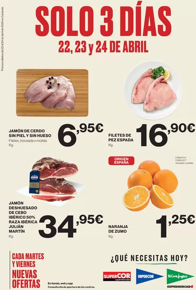 Catálogo Hipercor en Las Palmas de Gran Canaria | ¡Solo 3 días! | 22/4/2025 - 24/4/2025