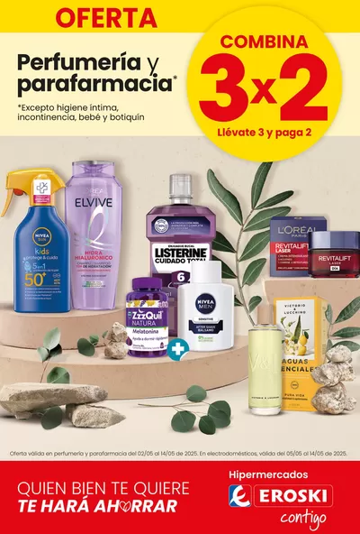 Catálogo Eroski en Mijas | Oferta 3x2 | 2/5/2025 - 14/5/2025