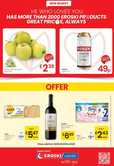 Ofertas de Hiper-Supermercados en Algeciras | ALWAYS GOOD PRICES de Eroski | 2/5/2025 - 13/5/2025