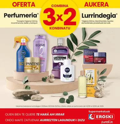 Catálogo Eroski en Basaburua | Aukera 3x2 | 2/5/2025 - 14/5/2025