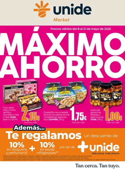 Catálogo Unide Market en Arona | Máximo Ahorro UNIDE Market Canarias | 8/5/2025 - 21/5/2025