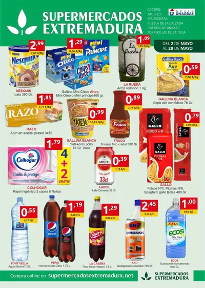 Ofertas de Hiper-Supermercados en Madroñera | Catálogo Supermercados Extremadura de Supermercados Extremadura | 2/5/2025 - 28/5/2025
