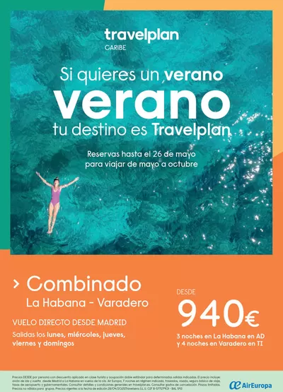 Ofertas de Viajes en Sitges | Travelplan Combinados Cuba de Travelplan | 1/5/2025 - 31/10/2025