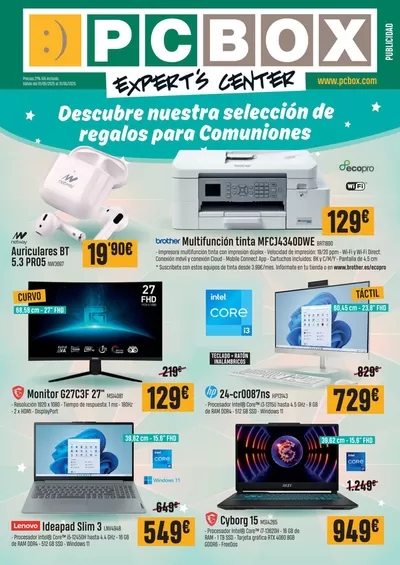 Catálogo PCBox en Sagunt-Sagunto | Descubre nuestra selección de regalos para Comuniones | 5/5/2025 - 31/5/2025