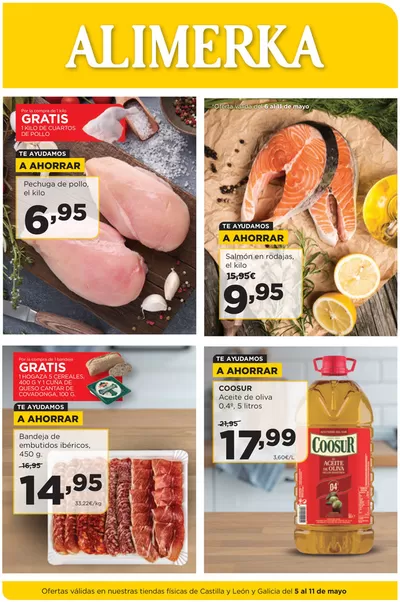 Ofertas de Hiper-Supermercados en Bañeza | Semanal del 5 al 11 de mayo Castilla y León y Galicia de Alimerka | 5/5/2025 - 11/5/2025