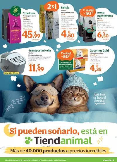 Ofertas de Hiper-Supermercados en Tielmes | Si pueden soñarlo, está en Tiendanimal de Tiendanimal | 24/4/2025 - 28/5/2025
