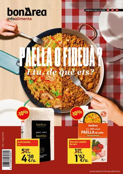 Catálogo bonÀrea en Alcañiz | Promoció vàlida del 6 al 19 de maig, ambdós inclosos. | 6/5/2025 - 19/5/2025
