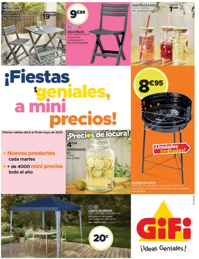 Ofertas de Hogar y Muebles en Noáin | Fiestas geniales. a mini precios! de GiFi | 6/5/2025 - 19/5/2025