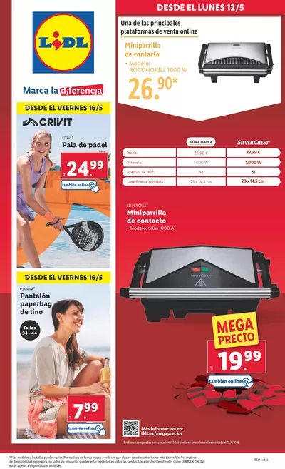 Catálogo Lidl en Águilas |  ¡Bazar Lidl! Ofertas válidas del 12/05 al 18/05 | 12/5/2025 - 18/5/2025