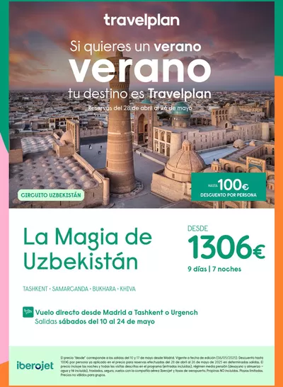 Ofertas de Viajes en L'Hospitalet de Llobregat | Travelplan Uzbequistan de Travelplan | 7/5/2025 - 26/5/2025