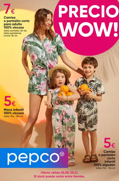 Ofertas de Ropa, Zapatos y Complementos en Nucia | Oferta válida 05.08/05.21. El stock puede variar entre tiendas. de Pepco | 8/5/2025 - 21/5/2025