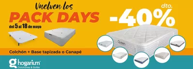 Catálogo Hogarium en Sevilla | Vuelven los PACK DAYS | 7/5/2025 - 18/5/2025