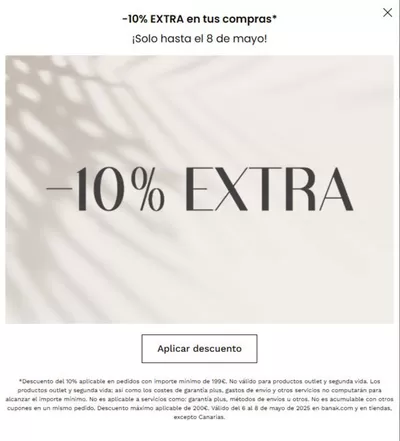 Ofertas de Hogar y Muebles en Alcalá de Henares | -10% EXTRA en tus compras de Banak Importa | 7/5/2025 - 8/5/2025