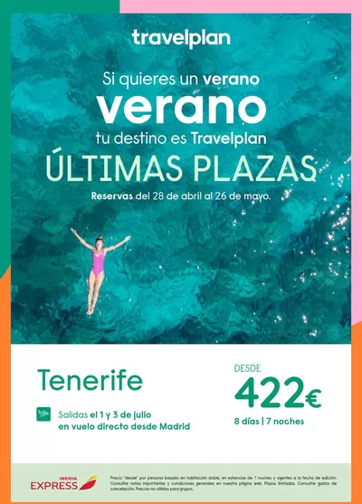Ofertas de Viajes en Ciutadella | Travelplan Tenerife de Travelplan | 8/5/2025 - 26/5/2025