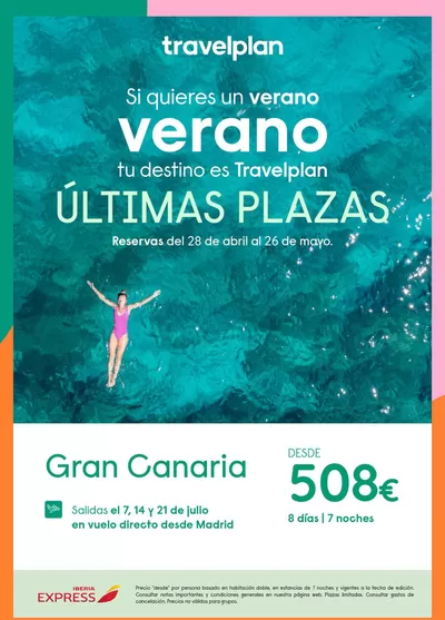 Ofertas de Viajes en Ciutadella | Travelplan Gran Canaria de Travelplan | 8/5/2025 - 26/5/2025