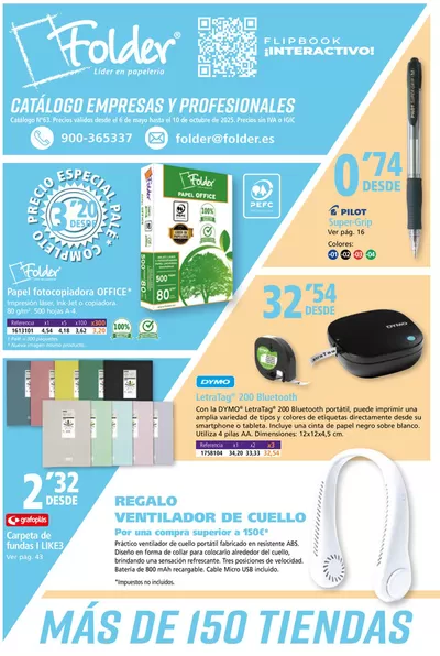 Ofertas de Libros y Papelerías en Binissalem | CATÁLOGO EMPRESAS Y PROFESIONALES de Folder | 8/5/2025 - 10/10/2025