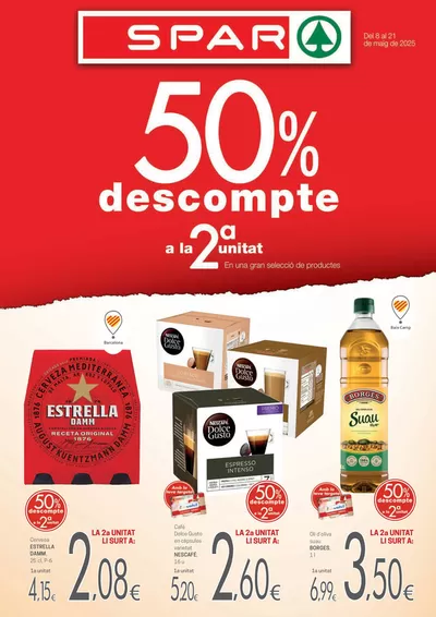 Catálogo Valvi Supermercats en Castell Platja d Aro | 50% descompte a la 2 unitat | 8/5/2025 - 21/5/2025