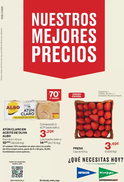 Catálogo Hipercor en Oviedo | NUESTROS MEJORES PRECIOS | 8/5/2025 - 21/5/2025