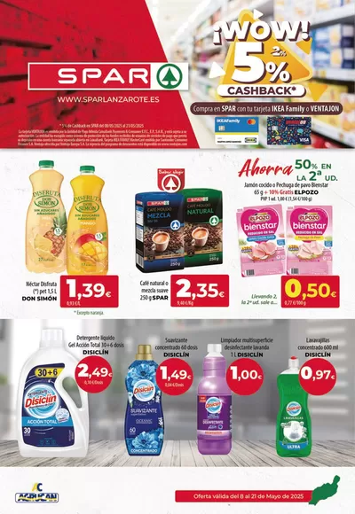 Catálogo SPAR Lanzarote en Puerto del Carmen | Oferta válida del 8 al 21 de Mayo | 8/5/2025 - 21/5/2025