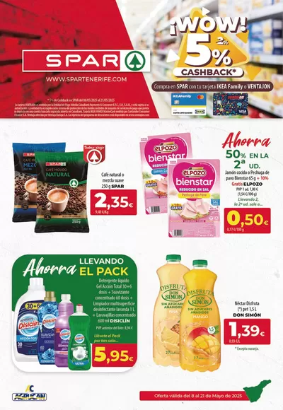 Catálogo Spar Tenerife en San Cristobal de la Laguna (Tenerife) | Oferta válida del 8 al 21 de Mayo | 8/5/2025 - 21/5/2025