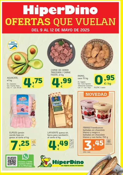 Ofertas de Hiper-Supermercados en Santa Brígida | Ofertas que vuelan desde el 9 de mayo de HiperDino | 9/5/2025 - 12/5/2025