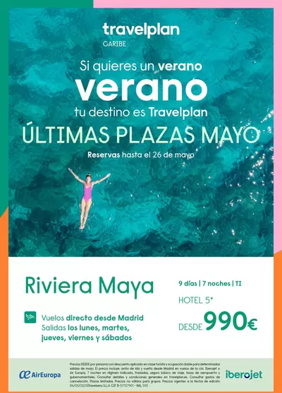 Ofertas de Viajes en Vendrell | Travelplan Riviera Maya de Travelplan | 12/5/2025 - 26/5/2025