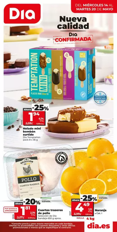 Ofertas de Hiper-Supermercados en Cariñena | Nueva calidad Dia del 14/05 al 20/05 de Dia | 14/5/2025 - 20/5/2025