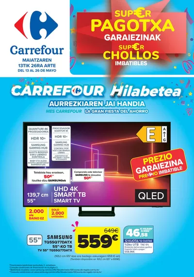 Catálogo Carrefour en Sestao | CHOLLOS NO ALIMENTACION | 13/5/2025 - 26/5/2025