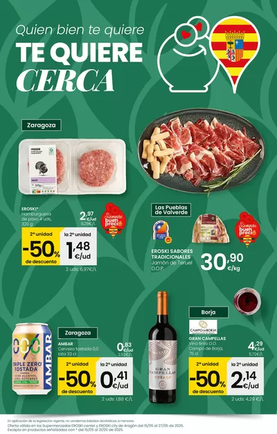 Ofertas de Hiper-Supermercados en Boltaña | Quien bien te quiere, te quiere cerca de Eroski | 15/5/2025 - 27/5/2025