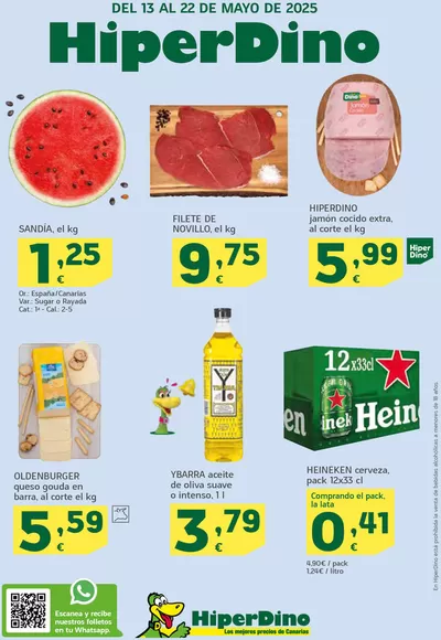 Catálogo HiperDino en San Cristobal de la Laguna (Tenerife) | Ofertas desde el 13 de mayo | 13/5/2025 - 22/5/2025