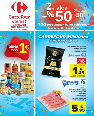 Catálogo Carrefour Market en Berango | 2a unitat -50% en més de 700productos | 13/5/2025 - 26/5/2025