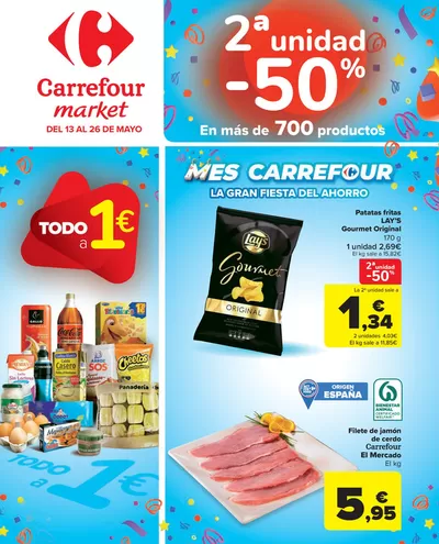Catálogo Carrefour Market en Madrid | 2ªunidad -50% En más de 700 productos | 13/5/2025 - 26/5/2025
