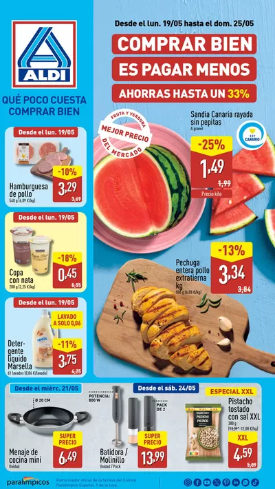 Catálogo ALDI en Betancuria | Qué poco cuesta comprar bien | 19/5/2025 - 25/5/2025