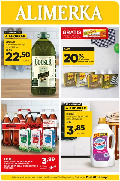 Catálogo Alimerka en León | Ofertas válidas en nuetras tiendas físicas de Castilla y León y Galicia del 15 al 28 de mayo | 15/5/2025 - 28/5/2025