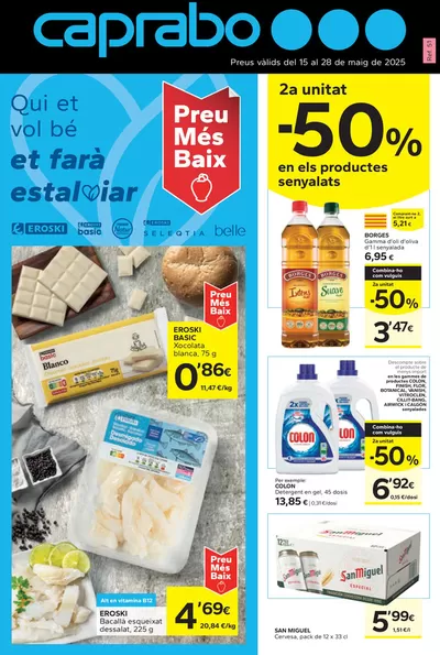 Catálogo Caprabo en Terrassa | 2a Unitat -50% | 15/5/2025 - 28/5/2025
