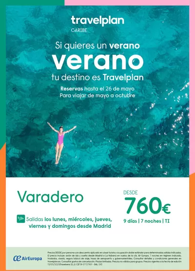 Ofertas de Viajes en Errenteria | Travelplan Varadero de Travelplan | 14/5/2025 - 31/10/2025