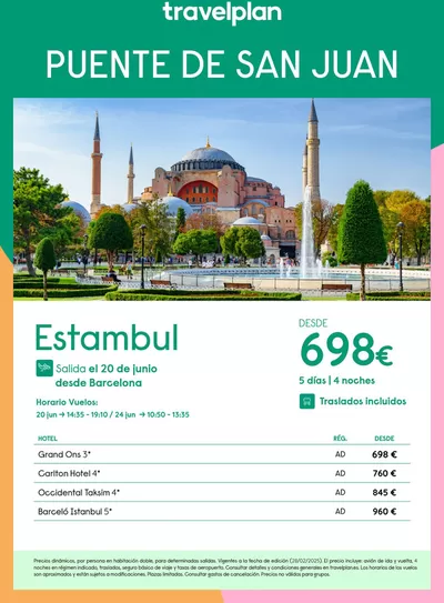 Ofertas de Viajes en Errenteria | Travelplan Estambul de Travelplan | 14/5/2025 - 20/6/2025